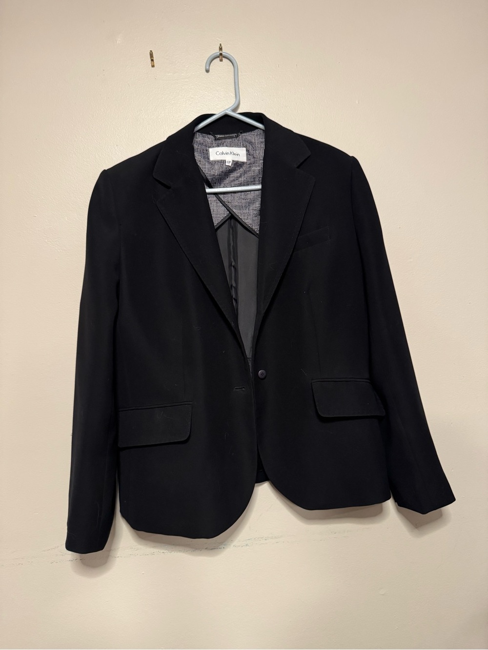 Calvin Klein Black Single-Button Women's Blazer
